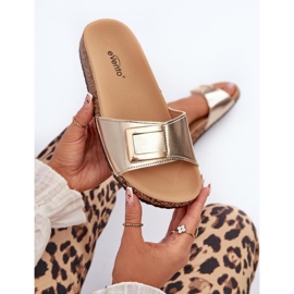 Step in style Sandalen-Flip-Flops Modell Elleriome 24SD21-7216 Gold – Treten Sie ein mit Stil gelb 1