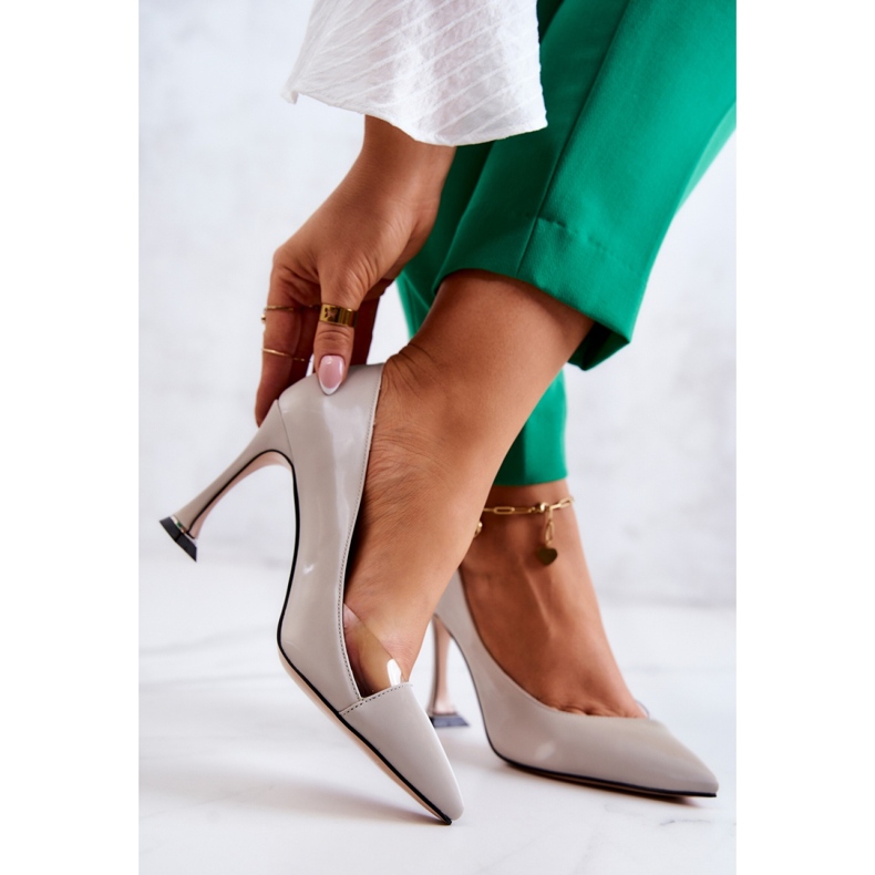 Step in style High Heels Modell Tamira F6102 Hellgrau – Treten Sie ein mit Stil 1