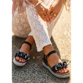 Step in style Sandalen Modell S.Barski HY056 Schwarz – Treten Sie mit Stil ein 2