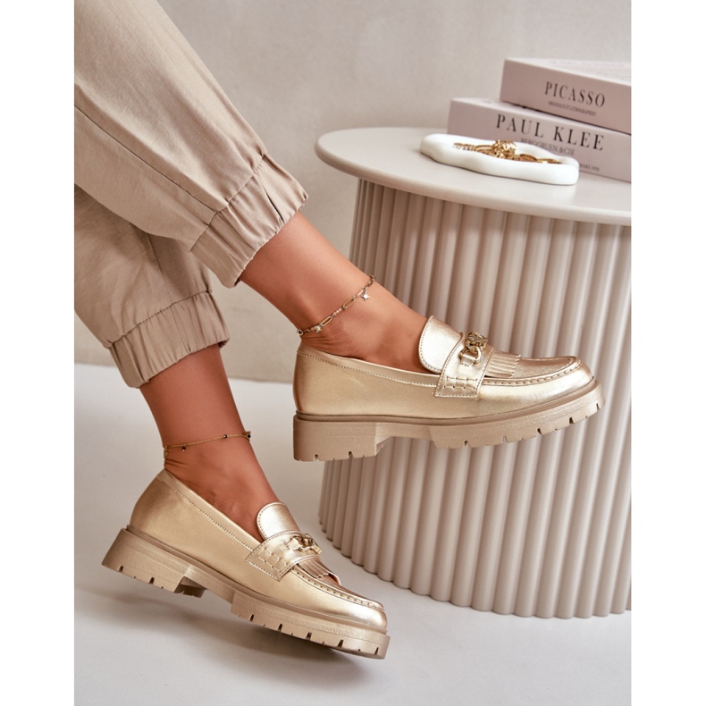 Step in style Mokassins Modell Zanita GQ8-010 Gold – Treten Sie ein mit Stil gelb 1