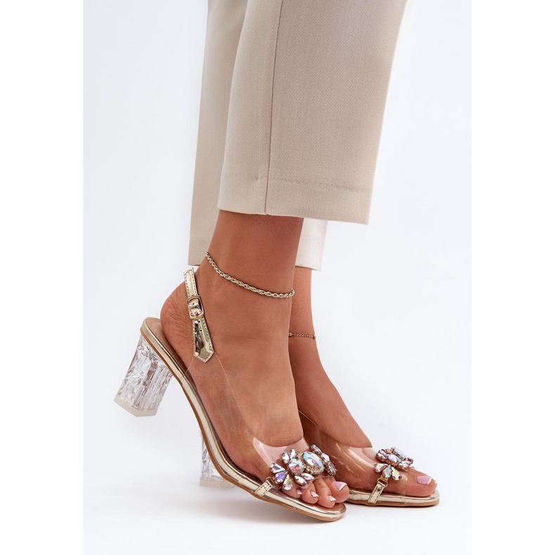 Step in style Sandalen Modell Da MR38-444 Gold – Treten Sie ein mit Stil gelb 1