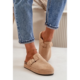 Step in style Hausschuhe Modell Terilain TL8-123 Dunkelbeige – Treten Sie ein mit Stil 1