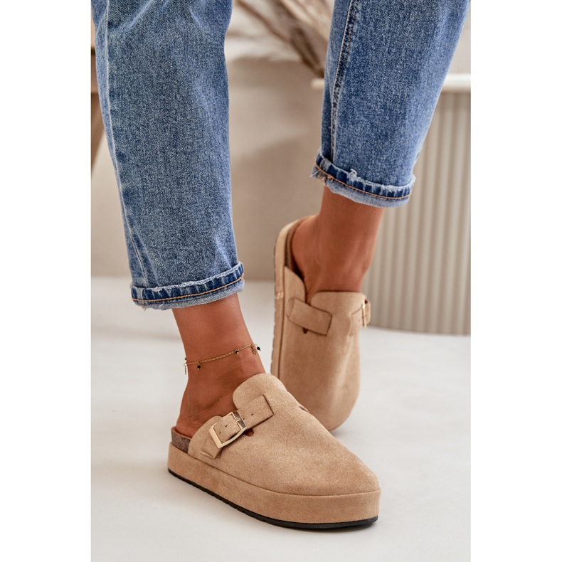 Step in style Hausschuhe Modell Terilain TL8-123 Dunkelbeige – Treten Sie ein mit Stil 1