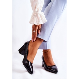 Step in style Pumps Modell Sergio Leone PB411 Black Lakier – Treten Sie ein mit Stil schwarz 1