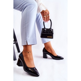 Step in style Pumps Modell Sergio Leone PB411 Black Lakier – Treten Sie ein mit Stil schwarz 2