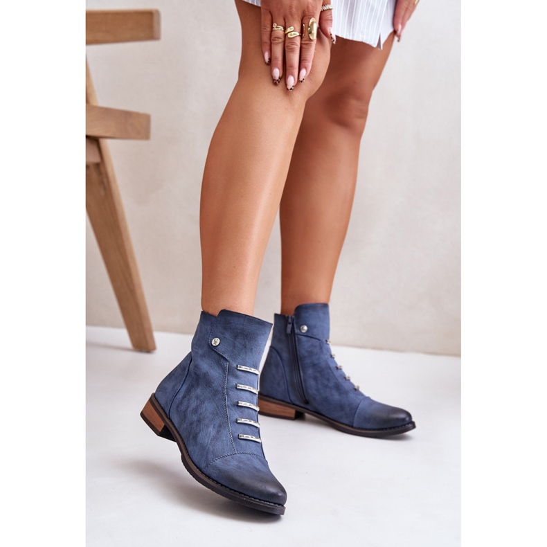 Step in style Stiefel Modell Labise ASA62-16 Blau – Treten Sie mit Stil ein 1
