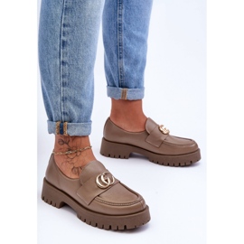 Step in style Schuhe Modell Rosefalls 20153 Dunkelbeiges Leder – Treten Sie ein mit Stil 1