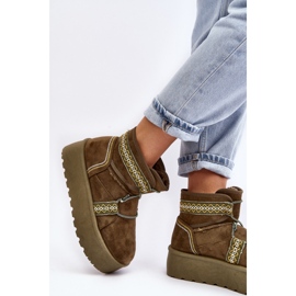 Step in style Schneestiefel Modell Milson AA-21 Grün – Treten Sie mit Stil ein 2