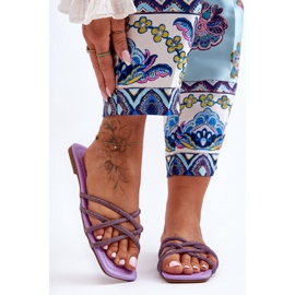 Step in style Sandalen-Flip-Flops Modell Leomi 5628-2 CLA-1 Violett – Treten Sie ein mit Stil lila 1