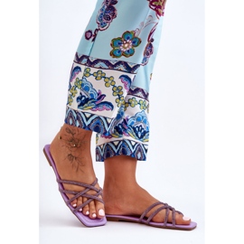 Step in style Sandalen-Flip-Flops Modell Leomi 5628-2 CLA-1 Violett – Treten Sie ein mit Stil lila 2