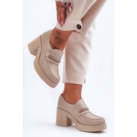 Step in style Schuhe Modell Gelanor 20157 Beige Leder – Treten Sie ein mit Stil 2
