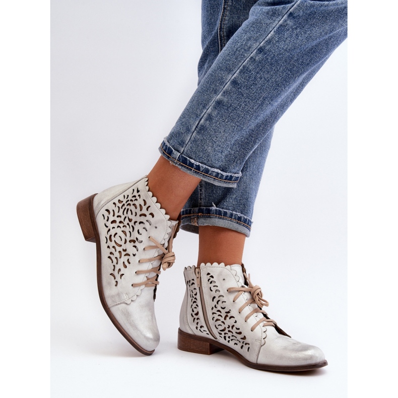 Step in style Stiefel Modell Zazoo 2871/005 Silber – Treten Sie ein mit Stil grau 2