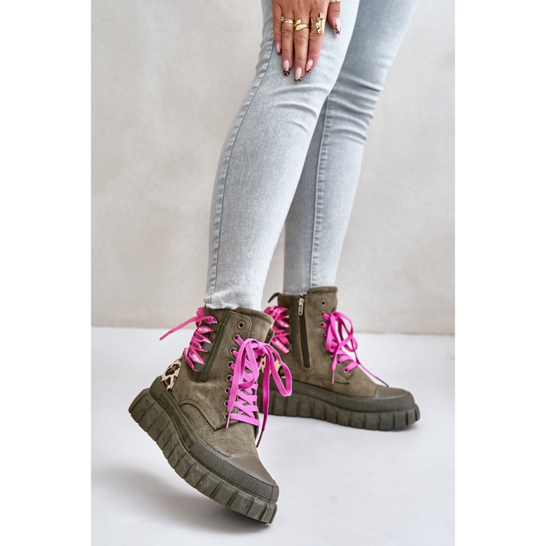 Step in style Stiefel Modell Edidda 24BT26-7378 Leopard/Grün – Treten Sie ein mit Stil 1