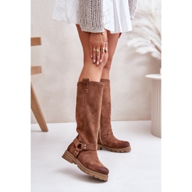 Step in style Stiefel Modell Lewski 3615 Brown Wildleder – Treten Sie ein mit Stil braun 1