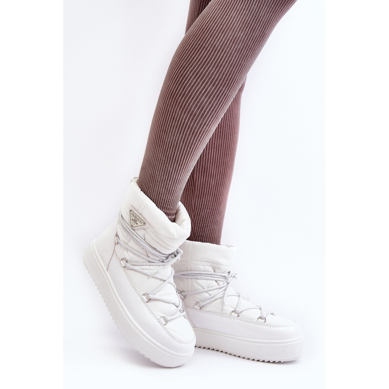 Step in style Schneestiefel Modell Fleure NB606 Weiß – Treten Sie mit Stil ein 1