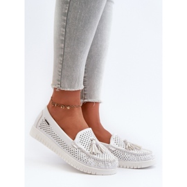 Step in style Mokassins Modell Tinami HH503-9 Weiß – Treten Sie ein mit Stil 1