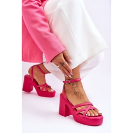 Step in style Sandalen Modell Shemira 78-130 Fuchsia – Treten Sie ein mit Stil rosa 2