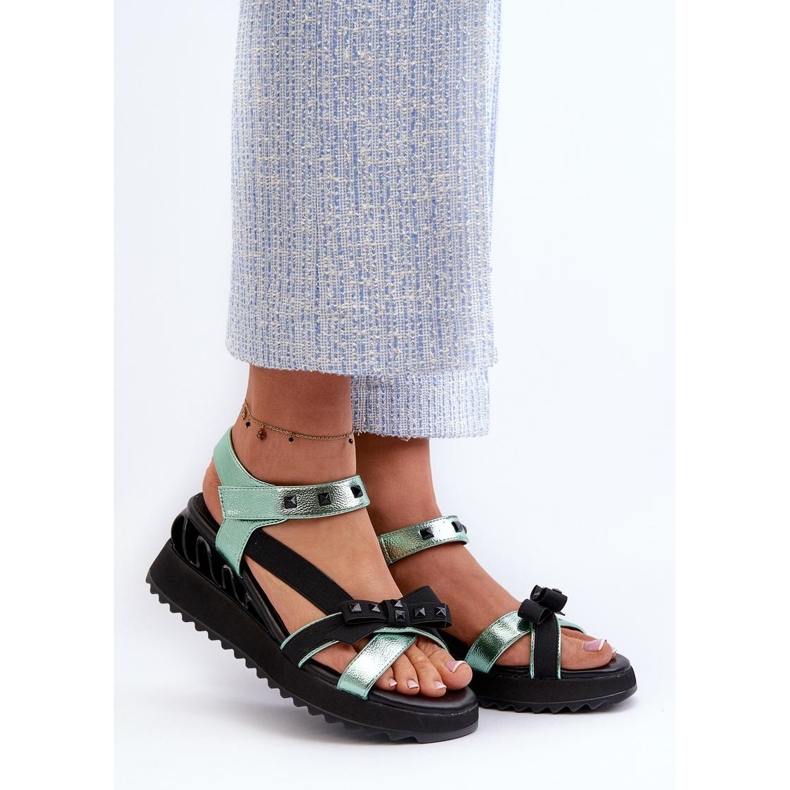 Step in style Sandalen Modell Da CR956 Grün – Treten Sie mit Stil ein 1