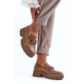 Step in style Schuhe Modell Peuria 2644-3 Khaki Leder – Treten Sie ein mit Stil beige 1