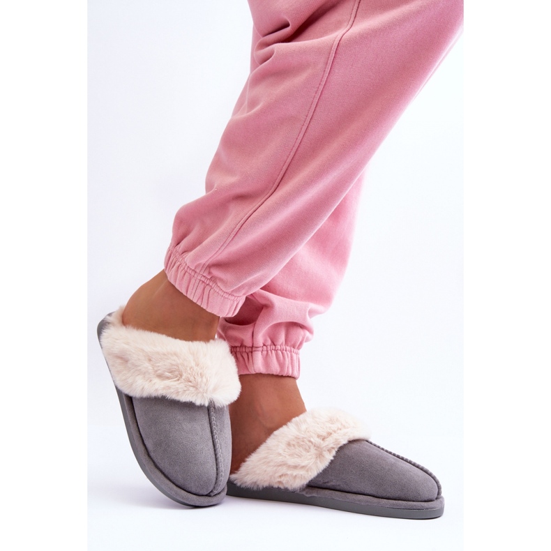 Step in style Hausschuhe Modell Pinky BO-609 Grau – Treten Sie mit Stil ein 1