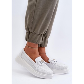 Step in style Mokassins Modell S.Barski LR720 Weiß – Treten Sie mit Stil ein 1