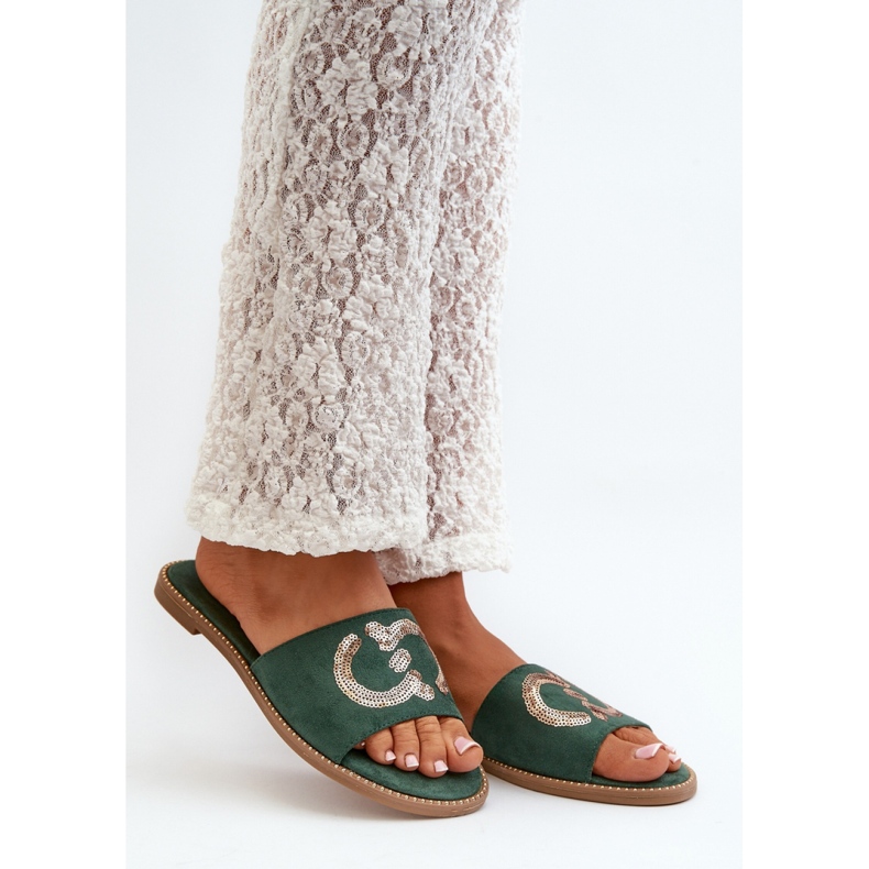 Step in style Sandalen-Flip-Flops Modell S.Barski KV27-052 Grün – Treten Sie ein mit Stil 1