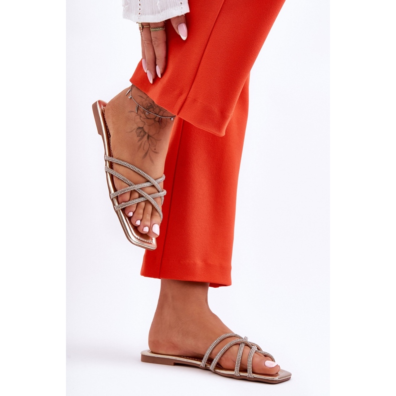 Step in style Sandalen-Flip-Flops Modell Leomi 5628-2 CLA-1 Gold – Treten Sie ein mit Stil gelb 1