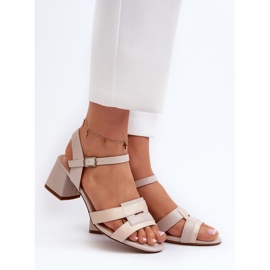 Step in style Sandalen Modell Sergio Leone SK894 Beige – Treten Sie ein mit Stil 1