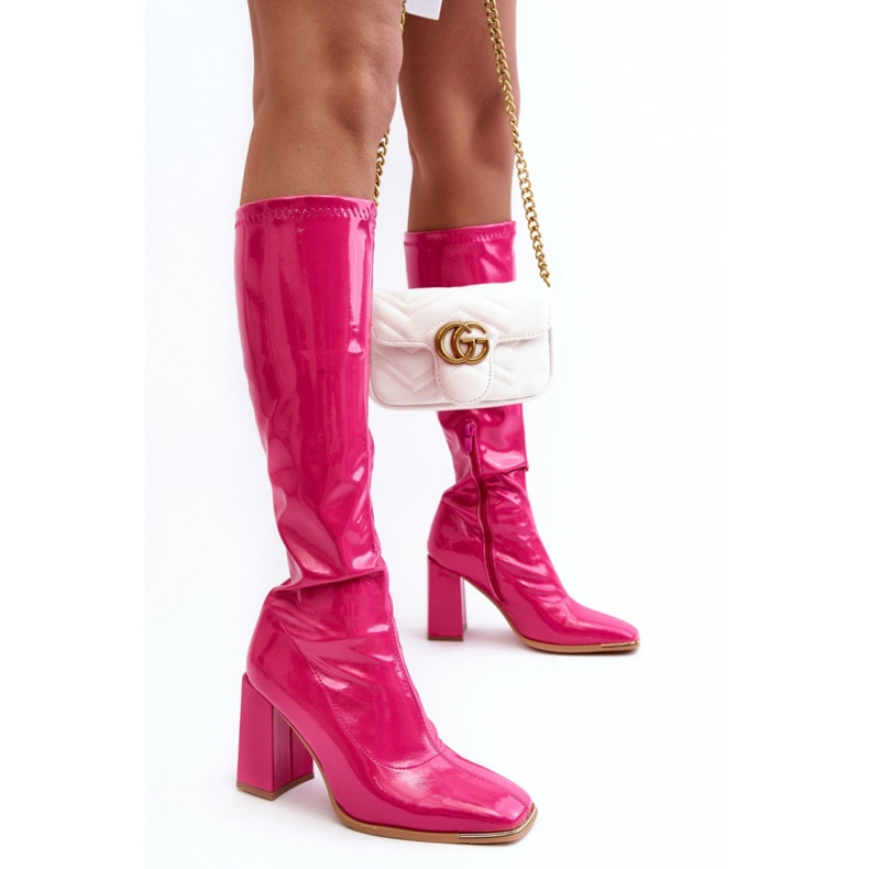 Step in style Stiefel Modell Mlokva RB152P Fuchsia Lack – Treten Sie ein mit Stil rosa 1