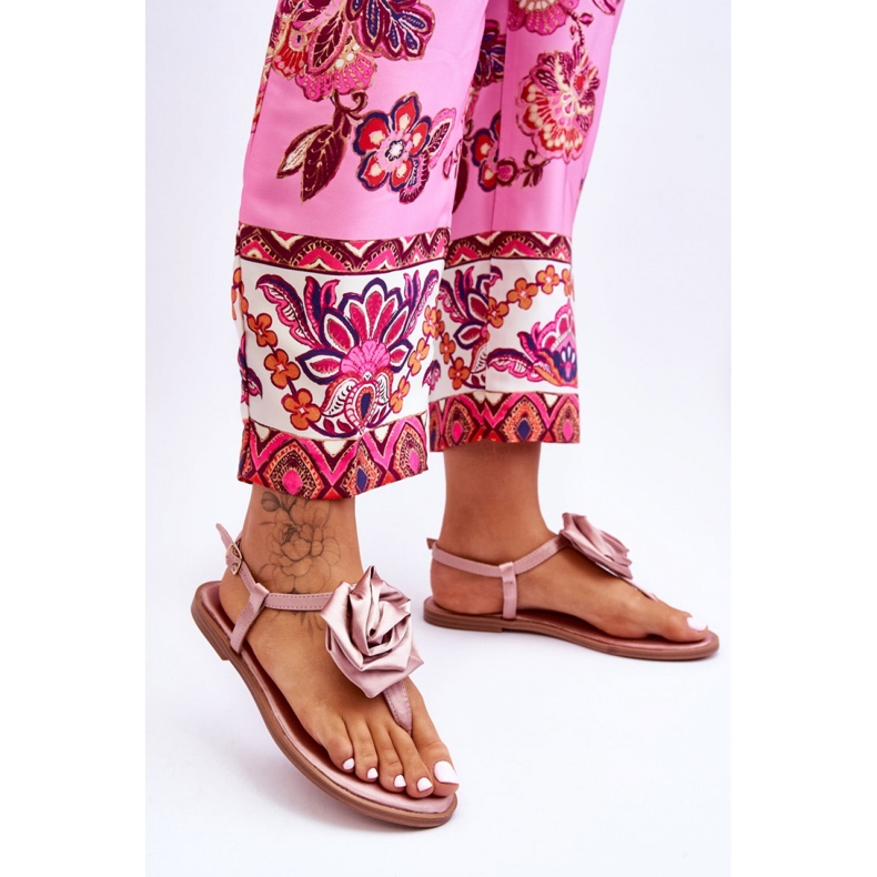 Step in style zehenstegsandalen-Sandalen Modell Carisma QQ-137 Nude – Treten Sie ein mit Stil rosa 1