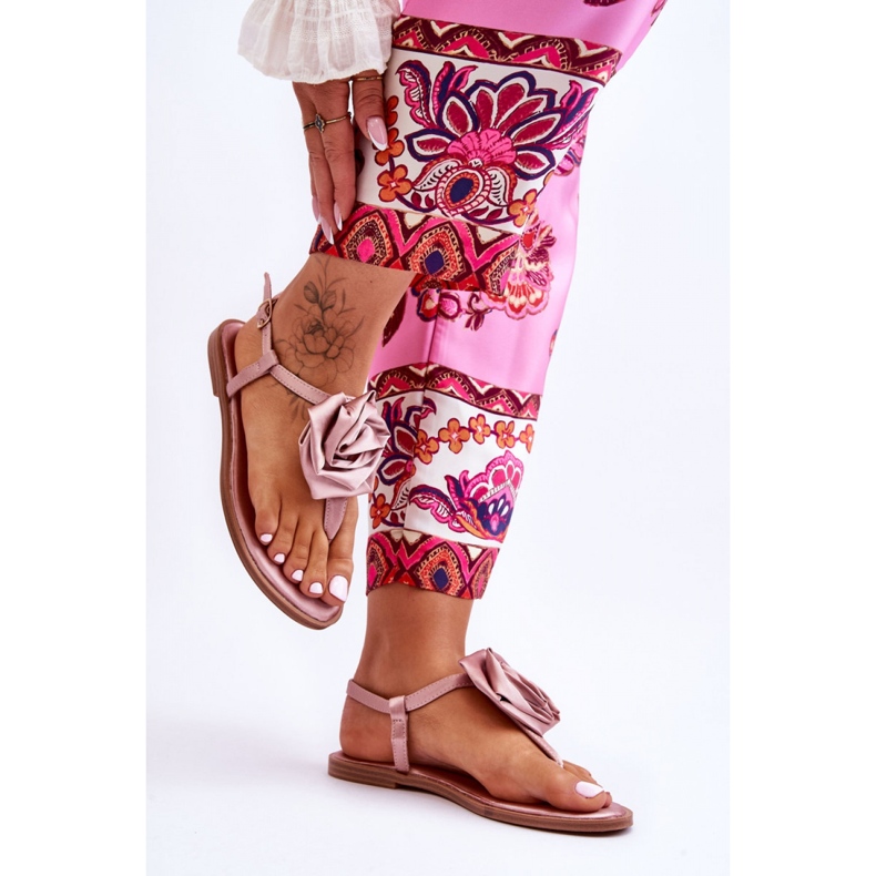 Step in style zehenstegsandalen-Sandalen Modell Carisma QQ-137 Nude – Treten Sie ein mit Stil rosa 2