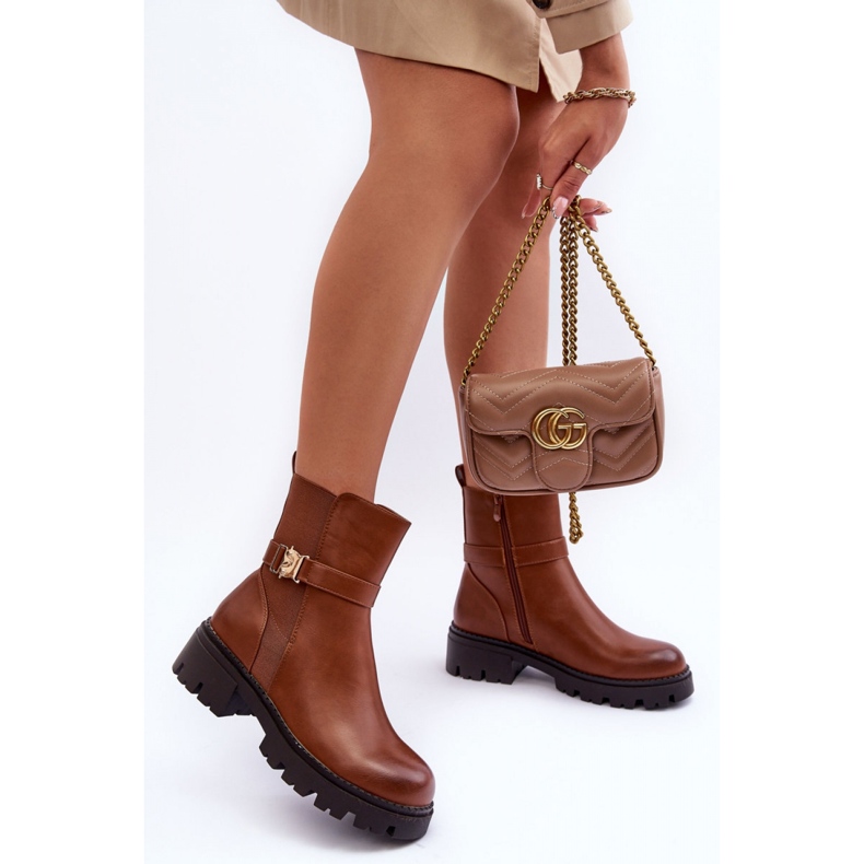 Step in style Chelsea-Stiefel Modell Elspetia F35 aus braunem Leder – Treten Sie ein mit Stil 1