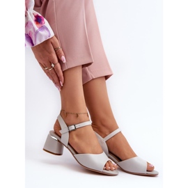 Step in style Sandalen Modell Sergio Leone SK876 Grau – Treten Sie mit Stil ein 1