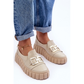Step in style Schuhe Modell Lewski 3398 Beige Helle Dekoration – Treten Sie mit Stil ein 1
