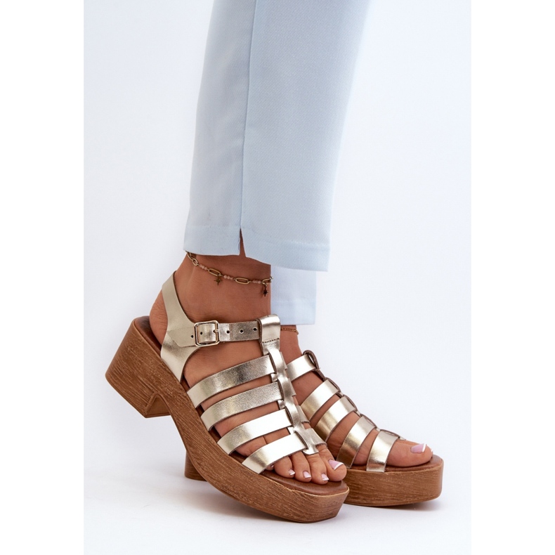 Step in style Sandalen Modell Zazoo 40410 Gold – Treten Sie ein mit Stil gelb 1