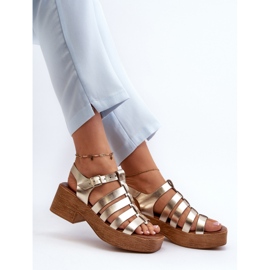 Step in style Sandalen Modell Zazoo 40410 Gold – Treten Sie ein mit Stil gelb 2