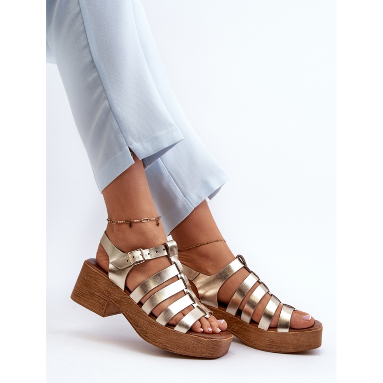 Step in style Sandalen Modell Zazoo 40410 Gold – Treten Sie ein mit Stil gelb 2