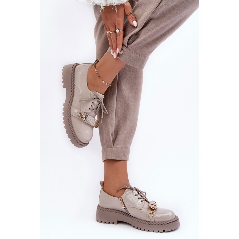 Step in style Schuhe Modell Da MR870-81 Grey Varnish – Treten Sie ein mit Stil grau 1