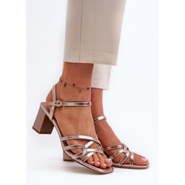 Step in style Sandalen Modell Sergio Leone SK065 Gold – Treten Sie ein mit Stil gelb 1