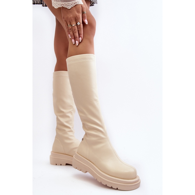 Step in style Stiefel Modell Goe MM2N4067 Hellbeige – Treten Sie ein mit Stil 1