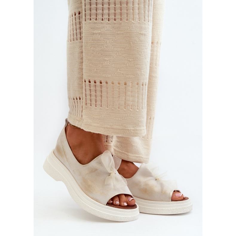 Step in style Sandalen Modell Zazoo 2939 Gold Brushed – Treten Sie ein mit Stil weiß 1