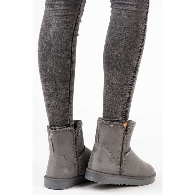 Kylie Schneestiefel aus Wildleder grau 1