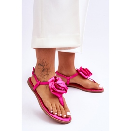 Step in style zehenstegsandalen-Sandalen Modell Carisma QQ-137 cFuchsia – Treten Sie ein mit Stil rosa 1