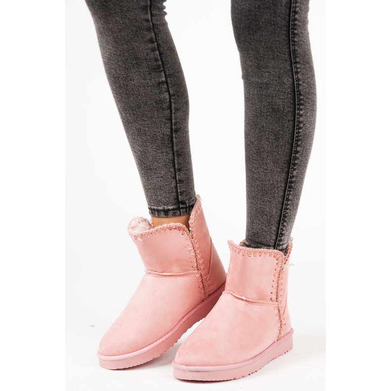 KYLIE Wildleder-Schneestiefel rosa 1