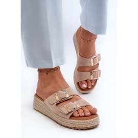 Step in style Sandalen-zehenstegsandalen Modell Zaloemi C-315 Beige – Treten Sie ein mit Stil 1