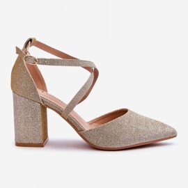 Step in style Pumps Modell Galaxy LY-9237-3 Gold – Treten Sie ein mit Stil gelb 2