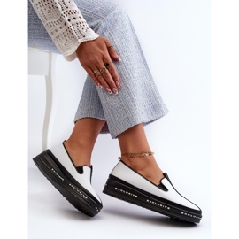 S. BARSKI Barski Damenschuhe aus weißem Naturleder 2