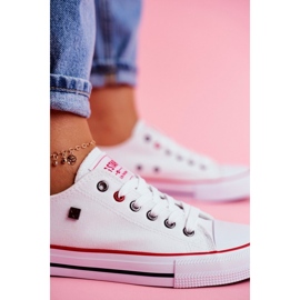 Big Star Klassische Schnür-Sneakers in Weiß 1