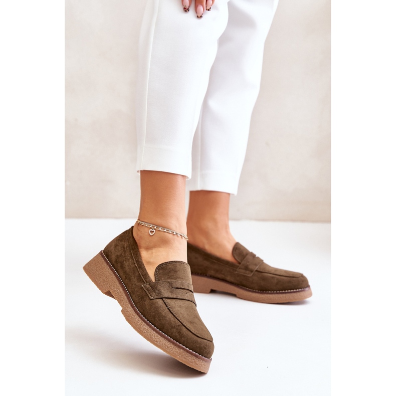 Mokassins Modell C-528 Dunkelgrün 1