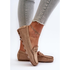 Mokassins Modell 24PB02-7673 Dunkelbeige 2